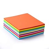 ewtshop® Faltpapier, 500 Blatt 15 x 15 cm, 70 g/qm 10 Farben - Bunte...