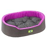 Ferplast Hundebett Dandy, abnehmbares, waschbares Kissen, Baumwollbezug mit...