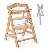 Hauck Kinder Hochstuhl Alpha+ - Mitwachsender Holz Babystuhl (FSC...