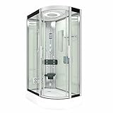 AcquaVapore Dampfdusche Sauna Dusche Duschkabine D60-70T2R 80x120 cm ohne...