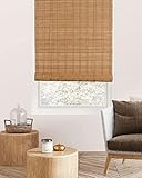 FoundGo Retro Bambus Rollo 60x120cm, 50-120cm Breit Fenster Rollo aus...