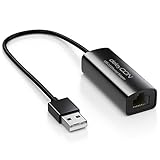 deleyCON LAN Adapter USB Netzwerkadapter USB 2.0 USB A auf RJ45 100Mbit...