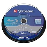 Verbatim BD-R Single Layer Blu-ray Rohlinge 25 GB, Blu-ray-Disc mit...