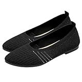 XNBZW Damen-Freizeitschuhe mit weicher Sohle, Fly Woven, flach,...