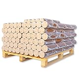 500kg Palette Nestro Holzbriketts Hartholz Brenn Kamin Ofen Heiz Holz...