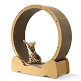 Katzen-Laufrad mit Kratzpad, 100cm große Katzenräder für Indoor-Katzen,...