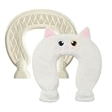 KUWUNG Nackenwärmflasche, 1L Wärmflasche Nacken mit Weichem Bezug,...