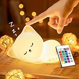 Nachtlicht Kinder Nachtlicht Baby, 16 Farben+Fernsteuerung+Stilllicht...