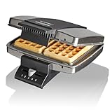 Cloer 1445 Brüsseler Waffeleisen für traditionelle Belgische Waffeln, 930...