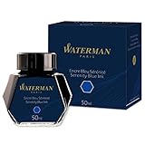 Waterman Füllertinte im Tintenfass | Serenity Blue | Tintenflacon mit 50...