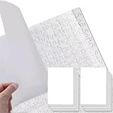 FiTspi 12 Blatt Puzzle Saver Peel and Glue Sheet, Clear Adhesive Jigsaw...