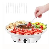 Luocute Elektrischer Fondue-Topf, Mini-Schokoladenschmelztopf mit 4 Gabeln,...