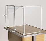 HUOQILIN Spuckschutz Thekenaufsatz Partition Mehrzweck Schutzscheibe Für...