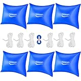 Monzana® 6X Poolkissen Winter XL Chlorbeständig Seil PVC Verstärktes...