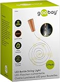 goobay 57866 3 x 10 LED Flaschenlichterkette, Flaschenlicht - Zum Einlegen...