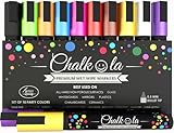 Chalkola Kreidestifte für Tafel Abwaschbar | 10 Kreidestifte Neon 6mm...