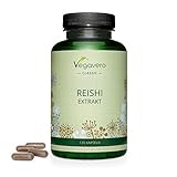 REISHI Kapseln Vegavero ® | 1300 mg Extrakt (10:1 Extrakt) | 40%...
