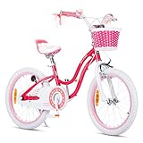 RoyalBaby Stargirl Kinderfahrrad Mädchen Kinder Fahrrad 18 Zoll Rosa
