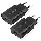 USB Ladegerät, 18W Quick Charge 3.0 Schnellladegerät USB Netzteil...