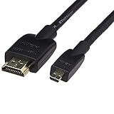 Amazon Basics - Flexibles Verbindungskabel, Micro-HDMI auf HDMI, 1.8 m,...