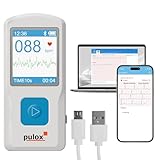 Pulox PM10 Mobiles Einkanal EKG-Gerät - Wireless EKG-Monitor für Zuhause...