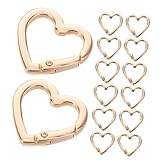 Milisten 20 Stück Herzförmige Karabiner Clips aus Zinklegierung Mini...