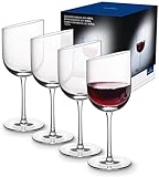 Villeroy & Boch NewMoon Rotweinkelch Set, 4tlg, Elegante, 405 ml randvoll...