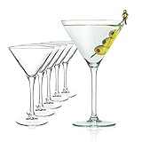 Sahm Martini Gläser 6er Set - 225ml Hochwertiges Original Martini Glas -...