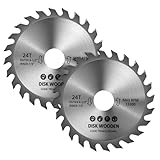 bssmmai 2 Stück 115 mm Holzschneidblatt, 24 Zähne (24T) Hartmetallsägen,...