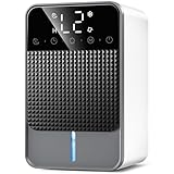 Luftentfeuchter Elektrisch Klein 1800ML mit Abtaufunktion, Leise, Tragbar,...