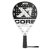 X1TE Padel Racket Core Weiß, Leichter 360 Gramm Padelschläger, Runde...