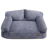 Hollypet Katzenbett Kleines Hundebett, Flauschiges Plüsch Katzensofa für...