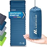 NORDMUT Isomatte Selbstaufblasend 10cm - Isomatte Camping mit kleinem...