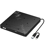 LMEN Externes CD DVD Laufwerk Extern mit USB 3.0 DVD für Laptop PC...