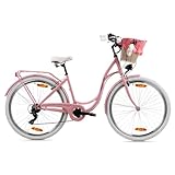 Goetze Mood Damen Citybike 28 Zoll | 18 Zoll Stahlrahmen | 7-Gang...