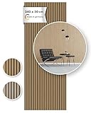 Momento Akustikpaneele Holz 240x50 cm - Made in Germany - Eiche Geölt...