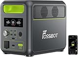 FOSSiBOT Tragbare Powerstation F1200, 1024Wh LiFePO4 Solargenerator mit 2...