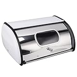 MSDFNSDOL Brotkasten aus Eisen mit kleinem Fenster,...