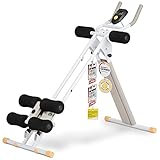 SportPlus Bauchtrainer für zuhause klappbar - Bauchmuskeltrainer,...