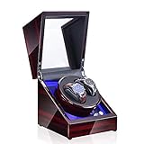 Uhrenbeweger-Box, automatische mechanische Uhren-Displaybox mit LED-Licht,...