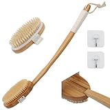 51CM Duschbürste Rücken Badebürste mit Langem Stiel Abnehmbarer langer...