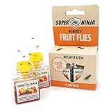 Super Ninja Fruchtfliegenfalle - Standard Pack - 2 Fallen - Hochwirksame...
