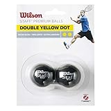 Wilson Squash-Ball, Staff, 2 Stück, Gelb II, Schwarz, WRT617600