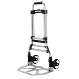 BE COOL Faltbare Aluminium Sackkarre, Sackrodel – Tragkraft bis 80 kg,...