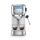 CASO EspressoGourmet Crema - Siebträgermaschine, Espressomaschine, mit...