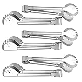 PUDSIRN 6PCS Edelstahl Servierzange, 9 Zoll Food Servierzange Vorspeise...