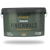 SEEBAUER diy Trendfarbe Dunkelgrün 2,5L (No. T09 Pinienwald) für den...
