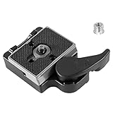 FAEFTY Schnellwechselplatte Klemme 1/4' Schraube für Manfrotto 200PL-14,...