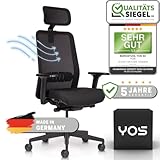 YOS S5 | Ergonomischer Bürostuhl gegen Rückenschmerzen | Netzrücken mit...
