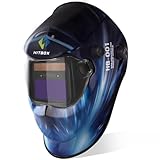 HITBOX Schweißhelm, solarbetrieben, automatische Verdunkelung, mit...